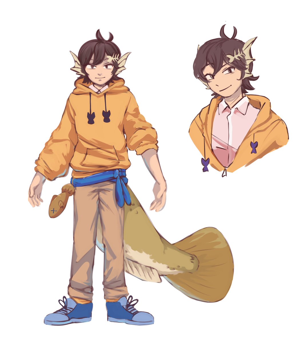 Cod_LikeTheFish's tweet photo. Some concepts/art I've made for my #vtuber! Hope to see you in future streams! #VTcodfish https://t.co/nlMkQWIYoD