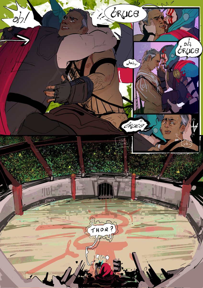 Sydmish1's tweet photo. What if that lullaby had worked in Ragnarok tho cause that would have been so awkward as shit ending up butt naked in that Gladiator arena
-
Comic strip I made for an rp 🤷
-
#thor #ThorLoveAndThunder #thorragnarok #thorbruce #brucebanner #hulk #marvel #mcu https://t.co/8ux5MdjyfS