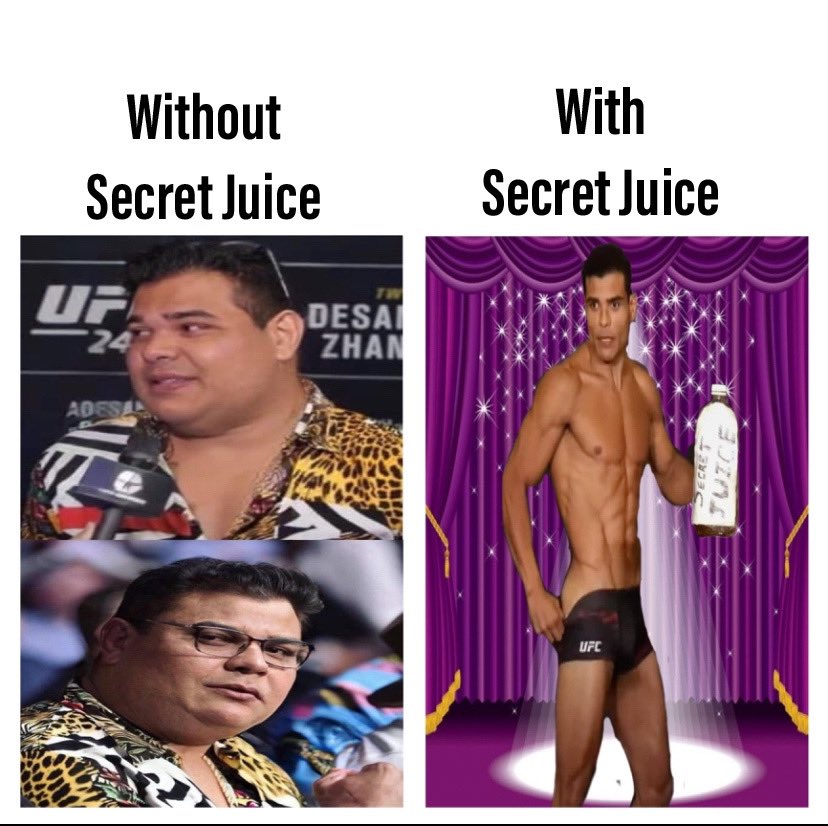 Chass07629317's tweet photo. @BorrachinhaMMA @marshallinu_ Paulo you need that Secret Juice everytime you have Fight. F*#k USADA 😂😂😂

$MRI @marshallinu_ https://t.co/VeUBv9pJqi