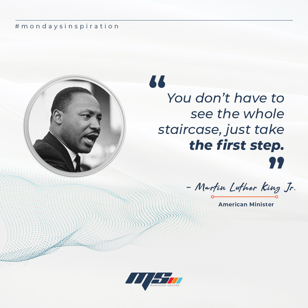 MSBCGROUP's tweet image. We hope you all had a great weekend. Let's start this week with #MondaysInspiration. Keep Following and Stay tuned.

#QuoteOfTheDay #Quotes #InsiprationalQuotes #MartinLutherKingJr