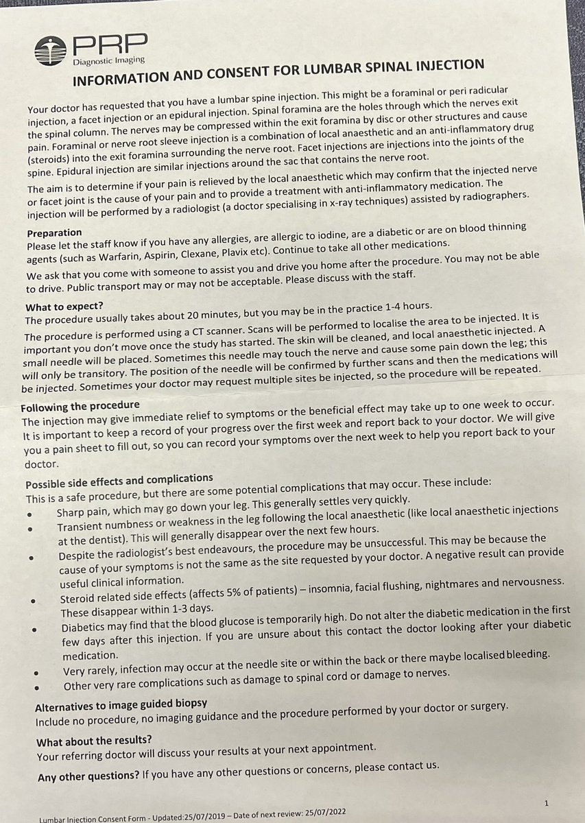 LeanneTogher's tweet photo. This is the information sheet provided to my elderly mum today for a procedure. Full of jargon, difficult to comprehend & requiring considerable translation by me. @prpimaging you could provide better accessible information for your clients esp those with #communication disorders https://t.co/SP0JBcb7m6