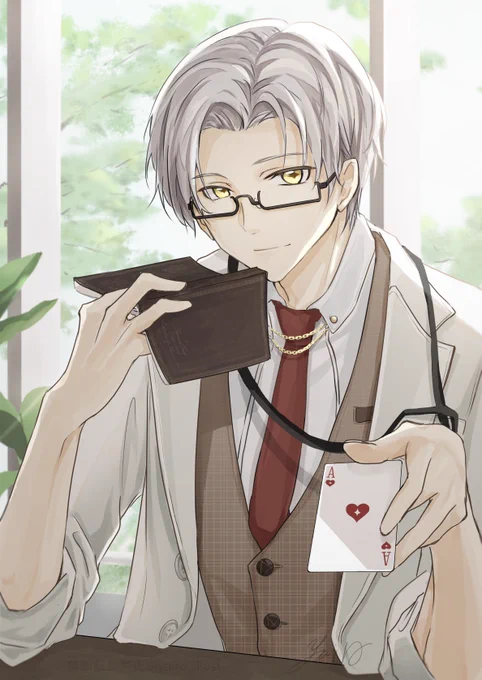 #フォロワーさんの推しが描きたい未定事件簿の森月黎さん(リクエスト1人目) 
