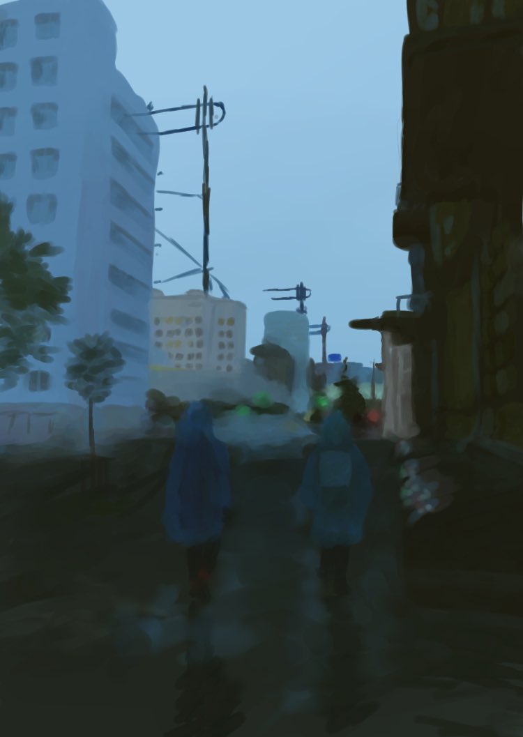 Artist_Jay_'s tweet photo. Rainy nights >>
#dtiys #rainy #RainyDay #rainynight #drawing #digitalart #art #artblock https://t.co/6ARU3TRm38