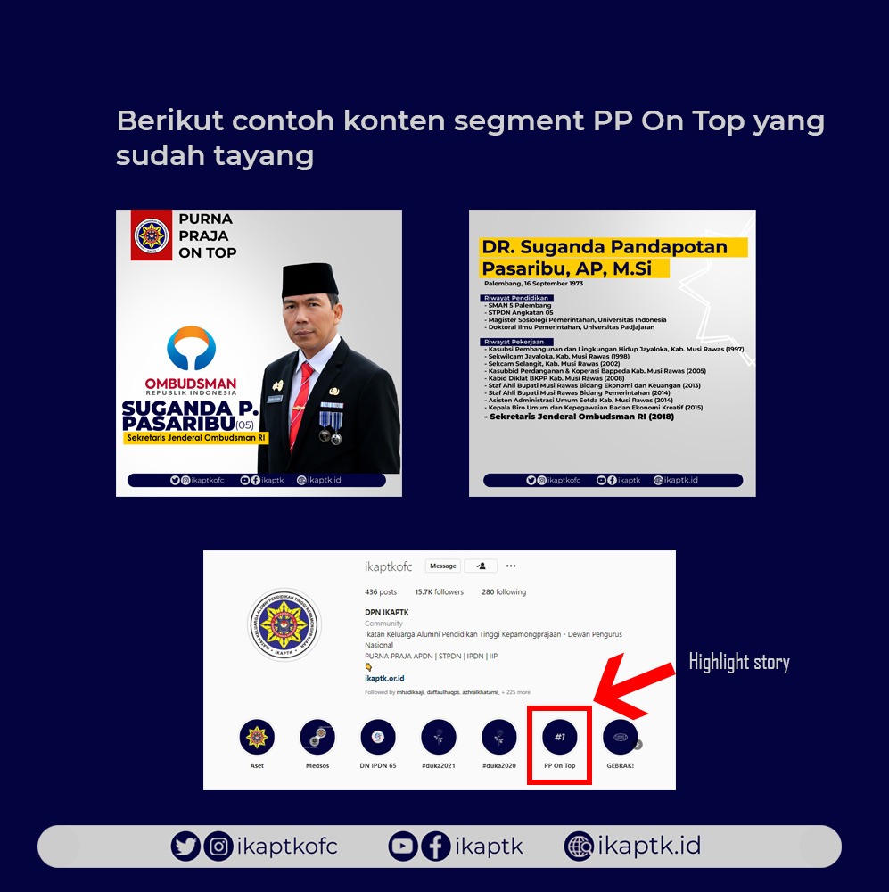 ikaptkid's tweet photo. #PURNAPRAJAONTOP

Segmen lama yang kini Purnamin buka kembali, lebih lebar dan terbuka.

"Purna Praja On Top" Merupakan Segmen Konten untuk menampilkan Profil Purna Praja yang jabatan pucuk pimpinan tertinggi di K/L/D.

Mari Kaks, Bantu Purnamin sebarkan kabar baik prestasi PP. https://t.co/CdwEasaqbA