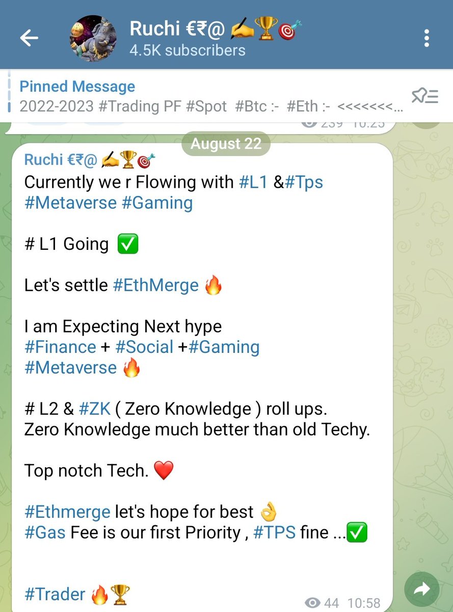 #L2 &amp; #ZK 
Expectations high 🔥 

IC :- <a href="/hgoes8123/">HAsh##</a> 🤝😊 Thnx for your points ✍🌻

#Ethmerge hope for The Best.
#Gas few our first Priority,  #Tps next 

#Trader