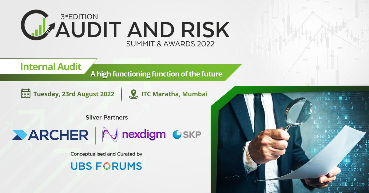ubsforums's tweet photo. Get Ready for our Exclusive “3rd Edition Audit and Risk Summit & Awards 2022"scheduled for Tuesday, 23rd August 2022 at ITC Maratha,Mumbai with our Silver Partners @ArcherIRM @Nexdigm_
Register Now- https://t.co/RQmCU5qiR2
#UBSFANR #ArcherIRM #Nexdigm #ESG #riskmanagement #Audit https://t.co/4FwQ6Mbdt4