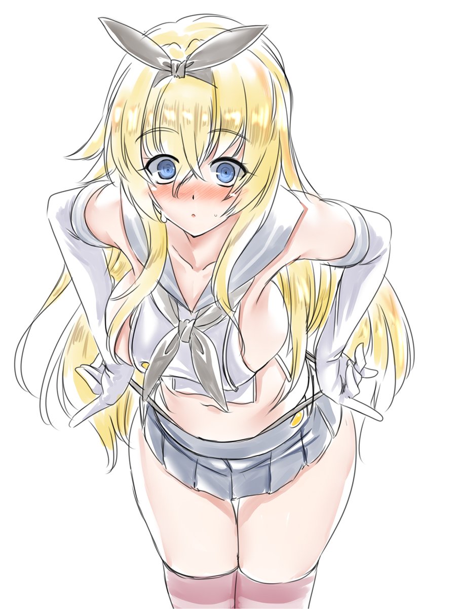 Д◎) お題ウォー 
「…あ」
> ウォースパイトの女王様に、日本駆逐艦の島風服を着せてください
#艦これ #ウォースパイトさん #odaibako_hakkai8 https://t.co/CkcutqyCSF 