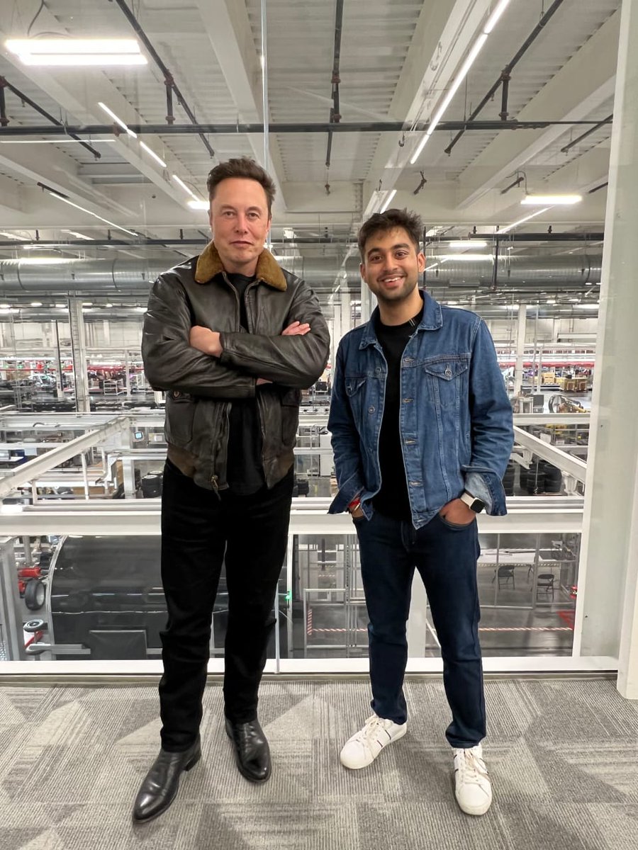 PPathole's tweet photo. It was so great meeting you @elonmusk at the Gigafactory Texas. Never seen such a humble and down-to-earth person. You're an inspiration to the millions 💕 https://t.co/TDthgWlOEV