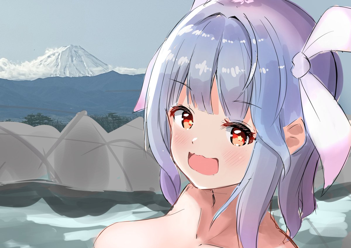 伊19(艦これ) 「C101冬コミの新刊はこんな感じの温泉とかのイラストがメインになる予定です(ラフ」|沼尻りんのイラスト