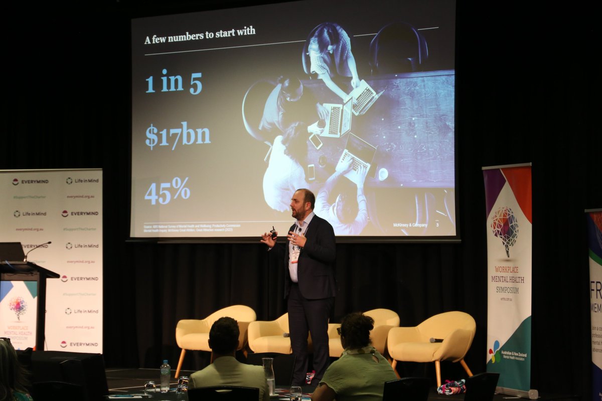 anzmha's tweet photo. Alistair will share what @McKinsey is seeing in π¦πΊand globally, how work is and will change into the future, & what this all means for workplace MH. He will share why & how, if we are to turn back the tide on employee mental ill health, leaders must act, starting today. #WMHS22 https://t.co/Dpp0wKq6W3