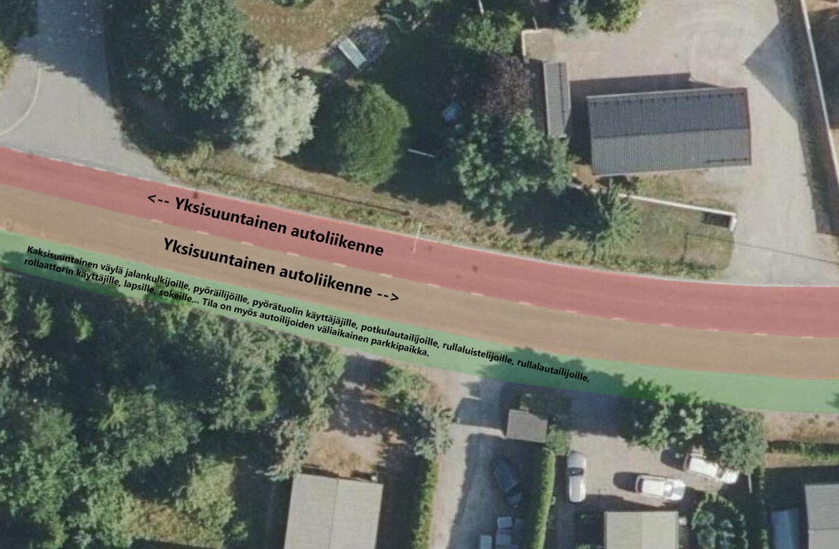 IhmistenK's tweet photo. 1/8 🧵 Yksi autoteollisuuden menestystarinoista oli saada koko maailma uskomaan, että autoille tarvitaan oma tila ja kaikki muut voidaan tunkea yhdelle kapealle kaistaleelle. Tämän seurauksena ei-autoilevat saatiin tappelemaan keskenään ahtaasta tilasta. https://t.co/U0lbAn3qzP