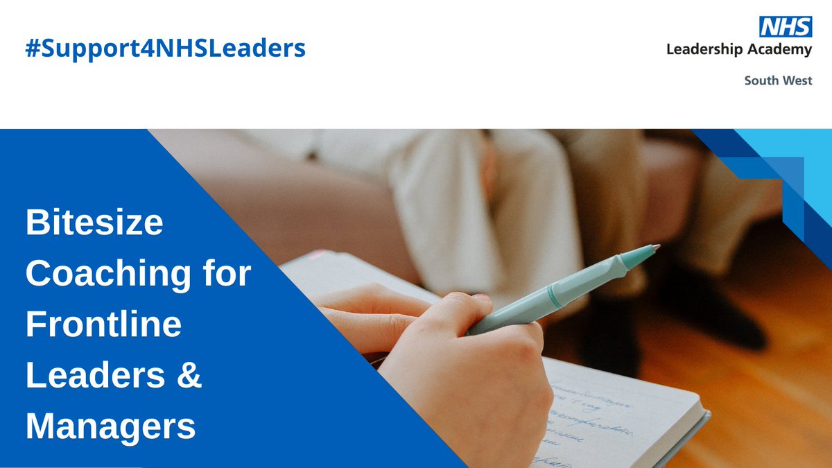 NHS_SWLA's tweet photo. Bitesize #Coaching for #FrontlineLeaders - short-term coaching in a safe space where Frontline Leaders &amp; #Managers can reflect on and explore their concerns, needs &amp; challenges in a constructive way.

Find out more here: https://t.co/3TF7YJFbua https://t.co/DmHZfBoFuz