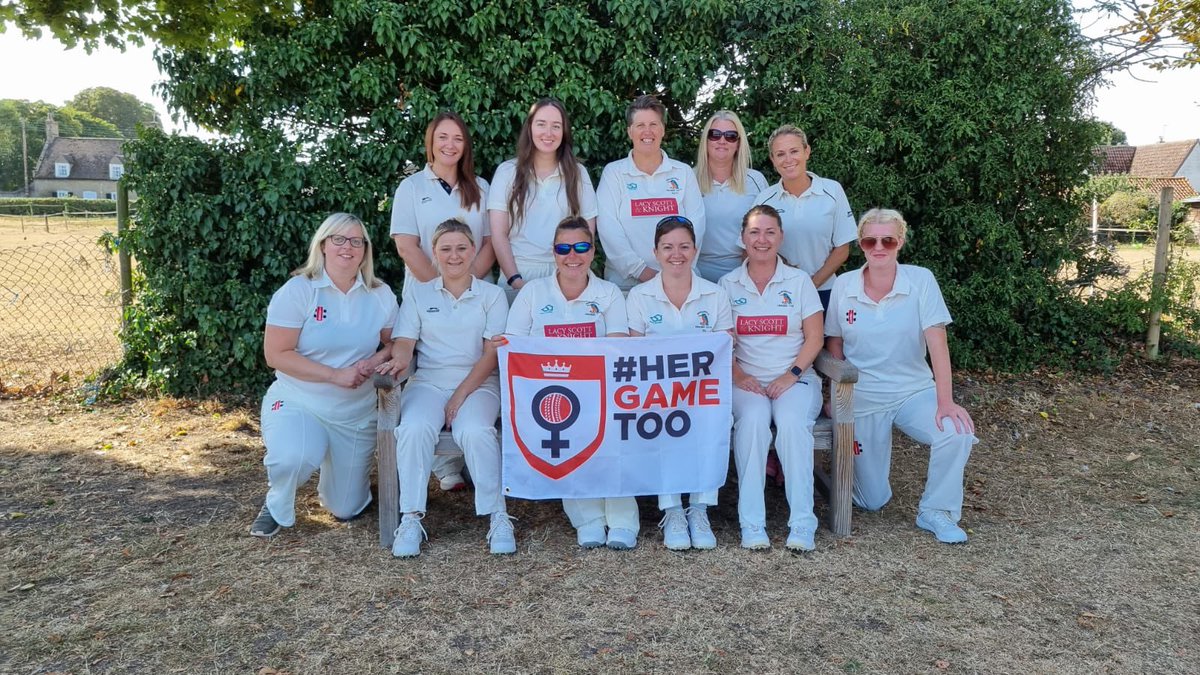 MrsKateGreen's tweet photo. @worlingtonwcc bloody won the league! A brilliant final game we thought we’d lost. 8 runs left for the opposing team’s win, we regrouped, lifted our heads up and took it to a ridiculously nail biting finish. @HGTCricket #thesewomencan #HerGameToo #womenscricket https://t.co/78ZtejlSI8