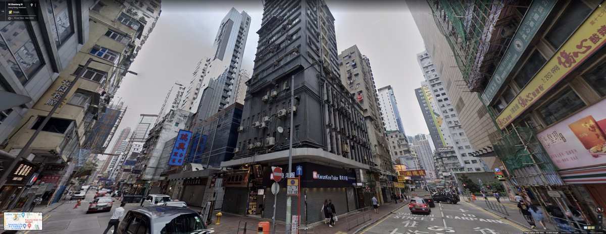 Having a little street view explore through Hong Kong and found one of my fave old corner spots I used to love photographing. On the left is 2011 vs now (2022). Much of the city now looks like this. Cleaner for sure, yet seemingly devoid of its charm.