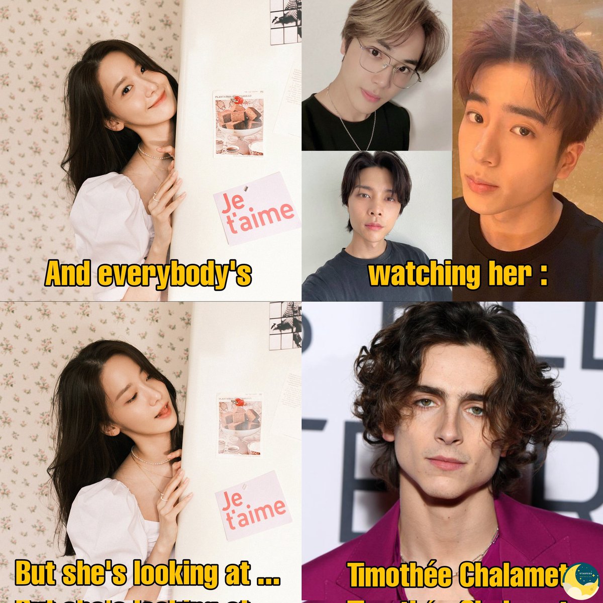 starfess's tweet photo. -idol

And everybody's watching her...
But she's looking at... https://t.co/6U0YL7qea4