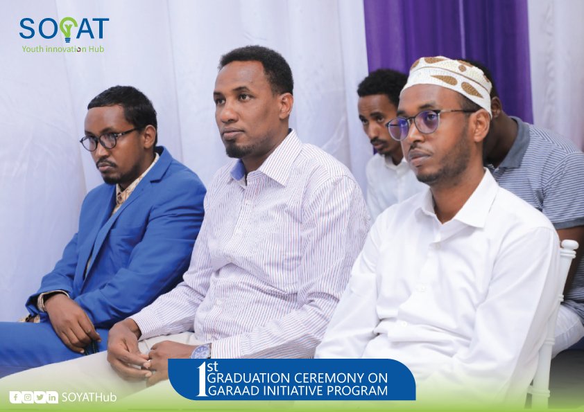SOYAThub's tweet photo. It was an our honor to organize a graduation ceremony for the Graad Initiative Program.
it is a program that lasted for 4 months to train students to become Entrepreneurs, to get investment &amp; constant incentives to inspire &amp; empower the creativity of Somali Youth entrepreneurs. https://t.co/cIGLgzbFfw
