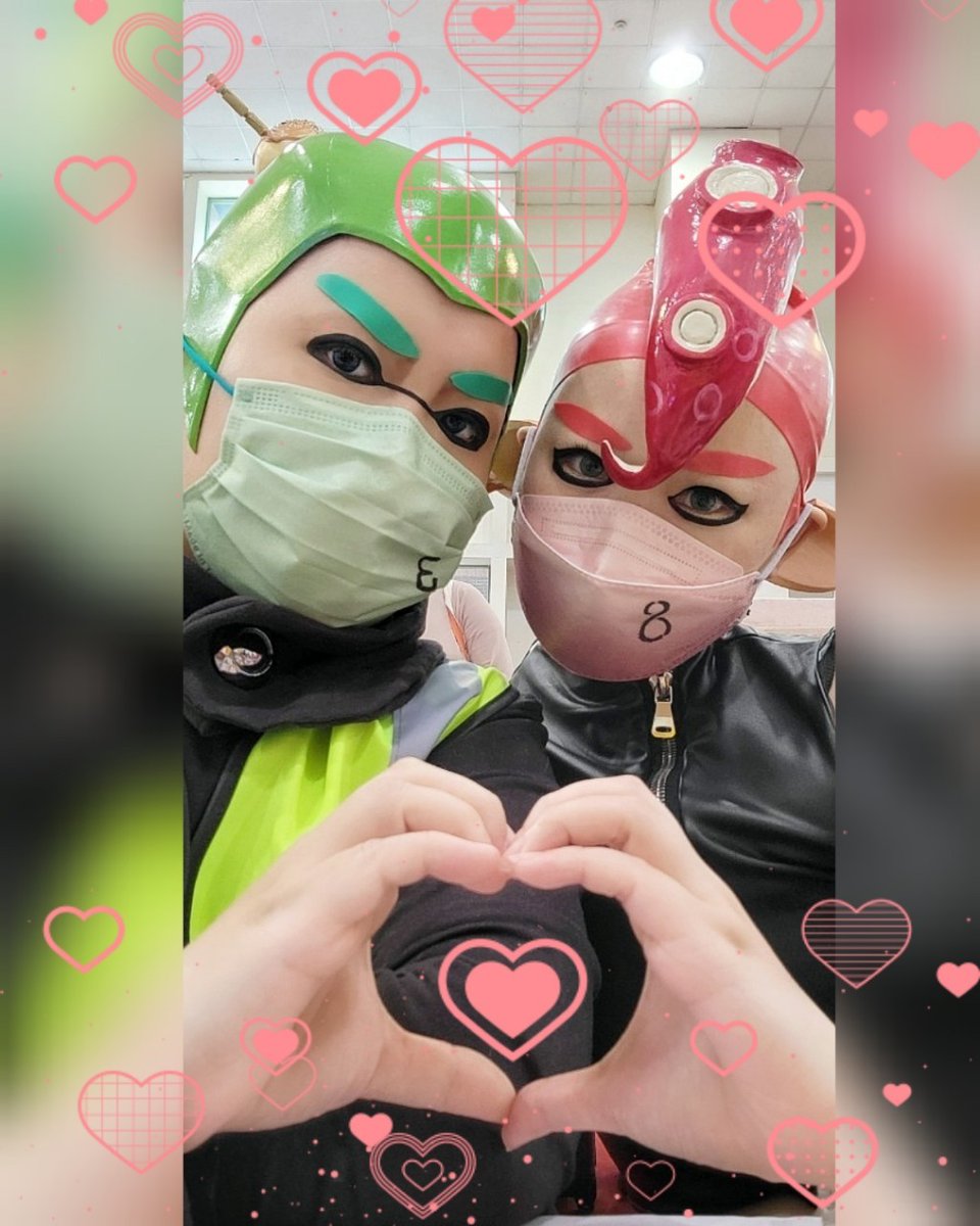 aassddjjkkll2's tweet photo. ⚠️コスプレ⚠️スプラトゥーン2

🦑💚38ラブラブ！❤️🐙
--
3：@a341422710
8：@aassddjjkkll2

--
#splatoon2cosplay
#イカコス https://t.co/fU89Fhr2Qu