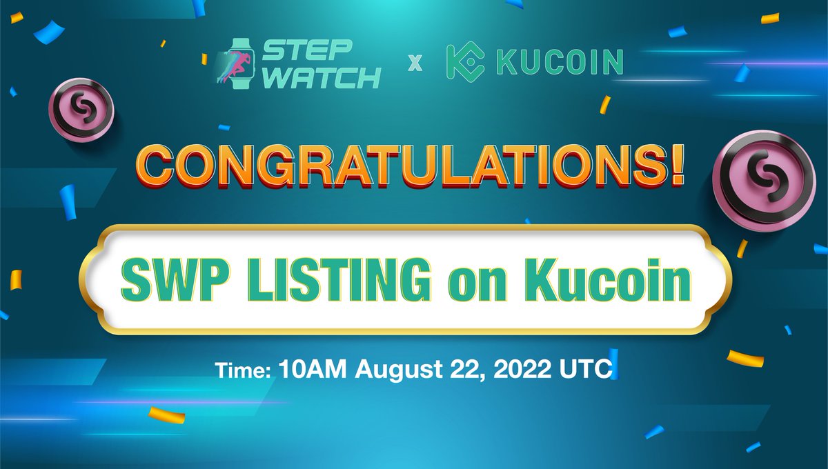 stepwatchglobal's tweet photo. 🎊Kucoin SWP List Page Open Announcement🎊

Hello, this is StepWatch team.
In line with the Kucoin listing schedule,
 Kucoin List Page has been opened. 🎉
We look forward to your participation and interest.
thank you

👉Go to: https://t.co/CO4utXlFTT https://t.co/JFVHzCyk2j