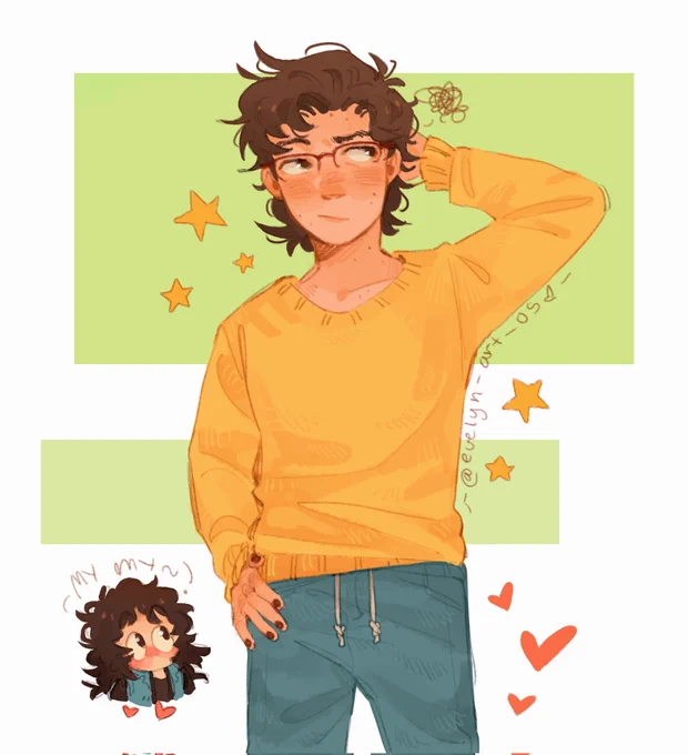 pushing the steve with glasses agenda as hard as I can 