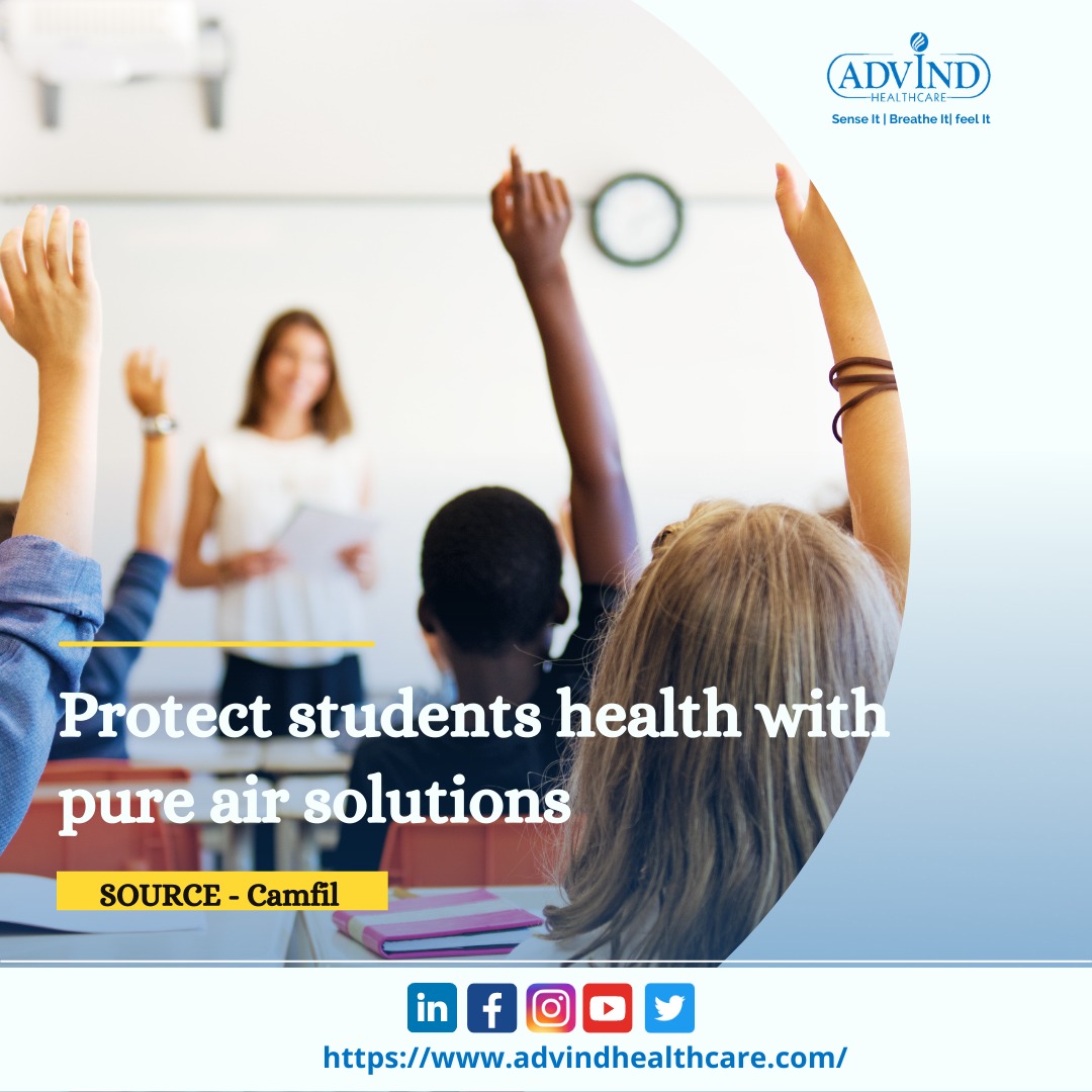 AdvindH's tweet photo. Protect students' health with pure air solution.
To know more visit - https://t.co/xvfv9yeqCs
#health #quality #productivity #healthyindoors #indoorenvironment #IAQ #ventilation #filteration #humidity #advindhealthcare #airpurifier #schools #students #teachers #solutions https://t.co/p1j73WIpEQ
