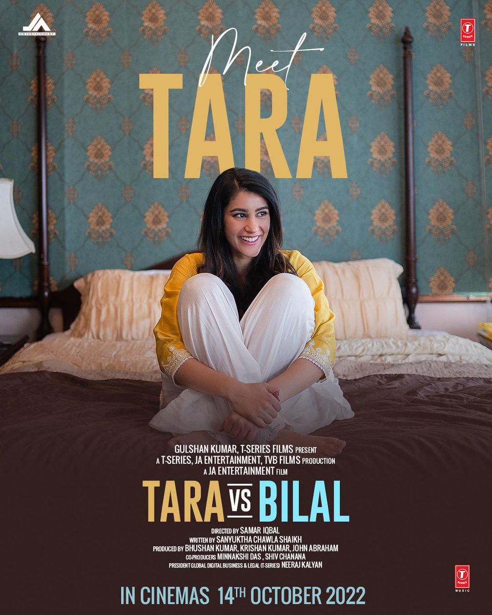 #TaraVsBilal a slice of life film starring Harshvardhan Rane and Sonia Rathee to hit the big screens on 14th October 2022! 
Directed by Samar Iqbal 🎥 and produced by Bhushan Kumar, Krishan Kumar and John Abraham, the film showcases the clash of two opposites Tara and Bilal!