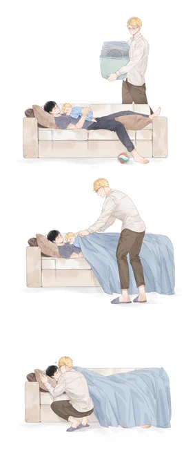 #月影飛雄睡着了。 