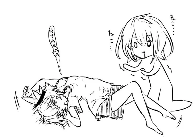 特に描きたいものも思いつかなくてだいぶひどい落書きしか出てこない( 