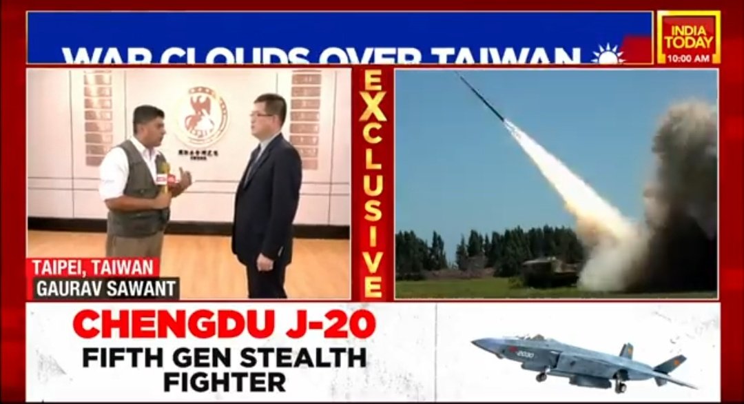 gauravcsawant's tweet photo. Chinese war drills preparations for attacking #Taiwan.
US policy of strategic ambiguity is half a century old. Needs more clarity in line with warfare today: Lt Gen (rtd) Te-Chin Liu, Division of National Security Research, Ministry of Defence tells me on @IndiaToday. #Excludive https://t.co/G1xaFNCKqe