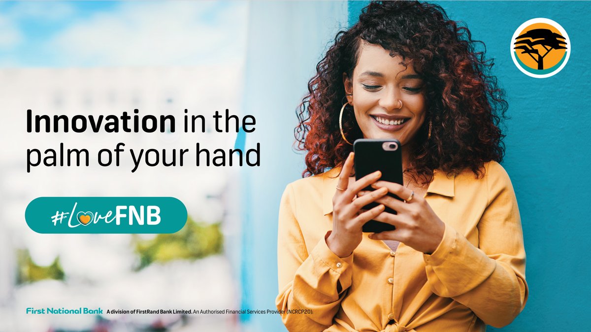 FNBSA's tweet photo. Mntase, the FNB App helps you manage all your banking needs, safely &amp; securely. Manage your credit &amp; repayments, insure, invest &amp;  much more.

𝐑𝐞𝐩𝐥𝐲 using #LoveFNB &amp; tell us how the FNB App has helped you &amp; you could win a voucher up to the value of R1.5k https://t.co/kVcCSwBg6F
