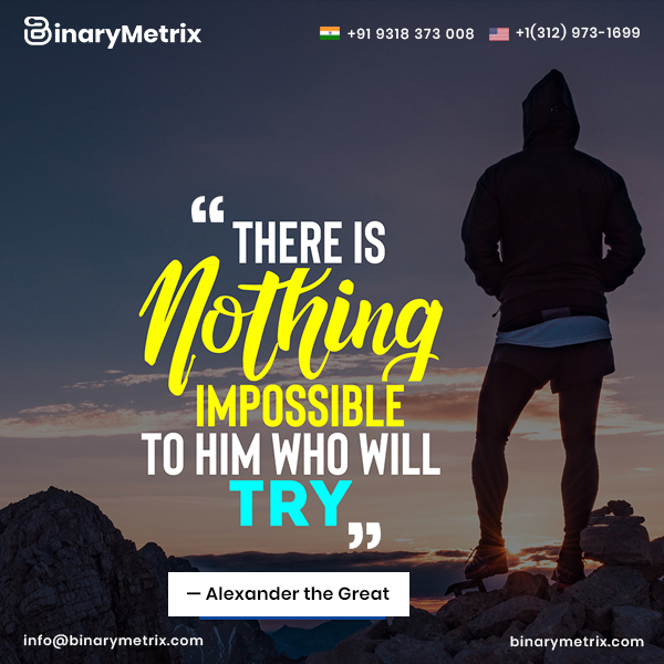 binary_metrix's tweet photo. ✅This quote will make sense when you will attain your #goal🎯

#mondaymotivation #motivation #monday #workingday #weekon #goal #achievement #BinaryMetrix #BinaryMetrixTechnologies https://t.co/dXCcbSWowB