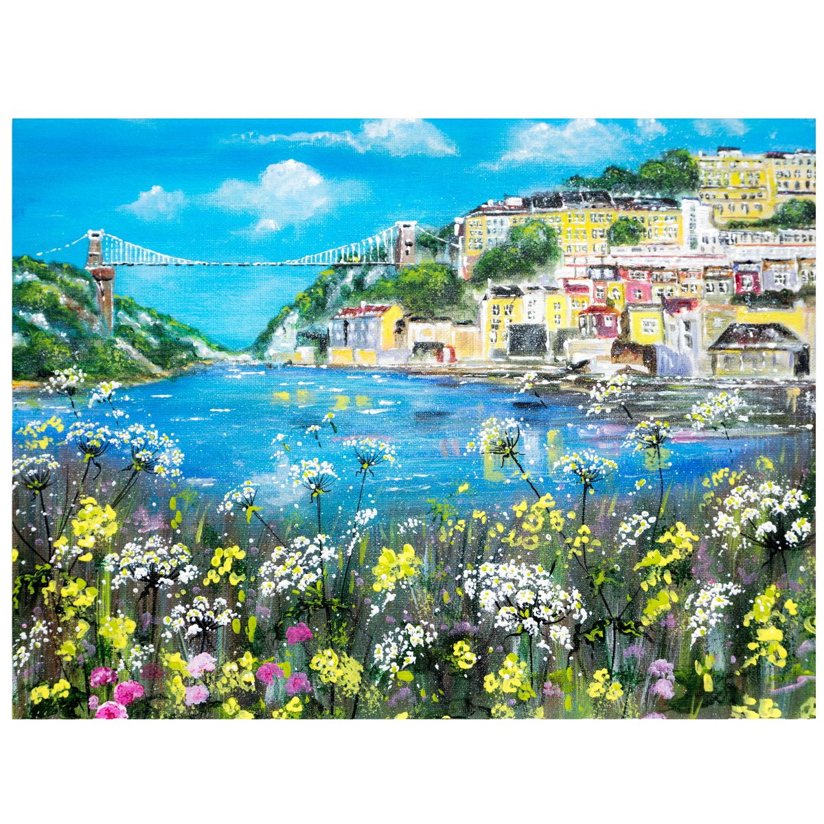 🥰 we love this cheerful painting of Clifton Suspension Bridge

#TheBristolShop #Bristol #BristolArt #BristolArtist #inspiredbyBristol #actlocalbristol #IloveBristol #cliftonsuspensionbridge #cliftonbristol #clifton #bristolpainting #shopbristol #bristolshop #smallbusiness