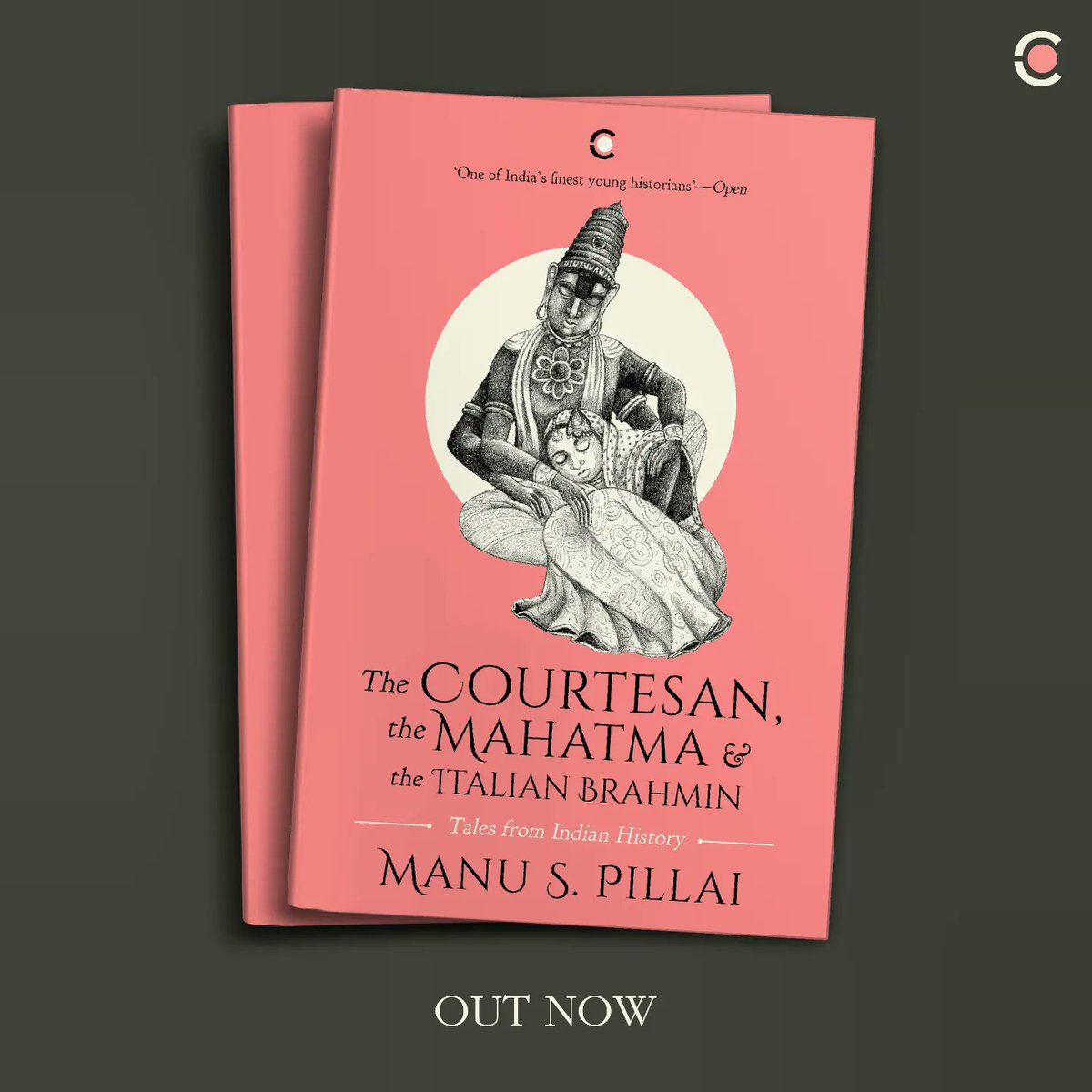 UnamPillai's tweet image. Salmon pink! For the latest print of my book &apos;The Courtesan, the Mahatma &amp;amp; the Italian Brahmin&apos; (@WestlandBooks) we decided to dramatically revise the cover design. The book is in stores this week: pick up a copy if you haven&apos;t read it yet, or to give someone a present 😊📚