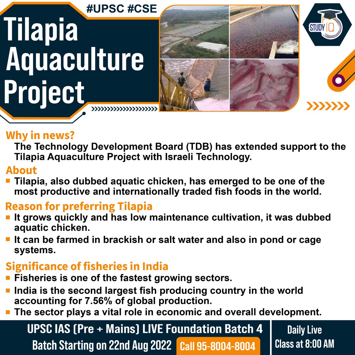 upsciq's tweet photo. #Tilapia #Aquaculture Project
#TDB #tilapiaaquacultureproject #project #technologydevelopmentboard #israelitechnology #aquaticchicken #fish #foods #saltwater #fisheries #upsc #cse #whyinnews #india #fishproducing #fishfoods https://t.co/qDq1ZyvNAI