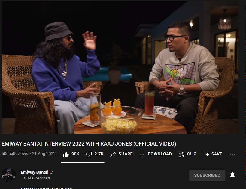 Blade4HH's tweet photo. 500k views crossed within 18 hours ...hype ♥🔥
#emiwaybantai #raajjones #bkp https://t.co/665KTaEzC7
