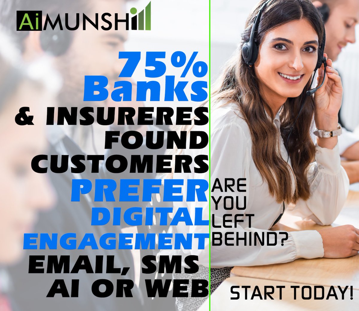 Ai_MUNSHI's tweet photo. Artificial intelligence (AI) has led to a new wave of innovation in #Banking. Never lose your customer because of Digital Engagement. Upgrade with AiMunshi Now!
#DocumentAutomation #InvoiceAutomation #InvoiceExtraction #ArtificialIntelligence #AI #ML #Finance #AiMunshi https://t.co/AZrBHZJpb0