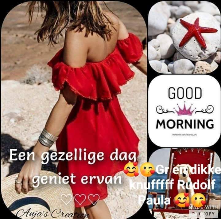 Mogge lieve tweeties een fijne dag gewenst geniet van alles met wat je gaat doen
Gr en dikke knufffff Rudolf &amp; Paula 😘🥰☕☀️🌤️☕😘🥰