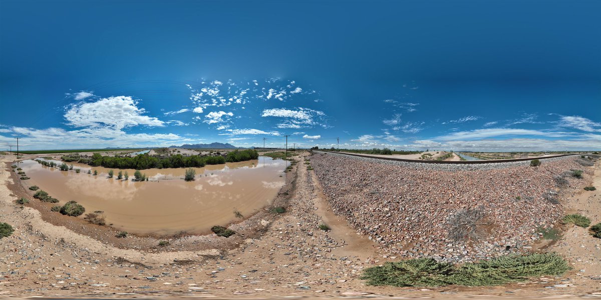 urbie's tweet photo. Muddy waters @jesush1979 #EloyAZ #dronephotography #djimini3pro #oldpa https://t.co/R7Gq4JnZ0d