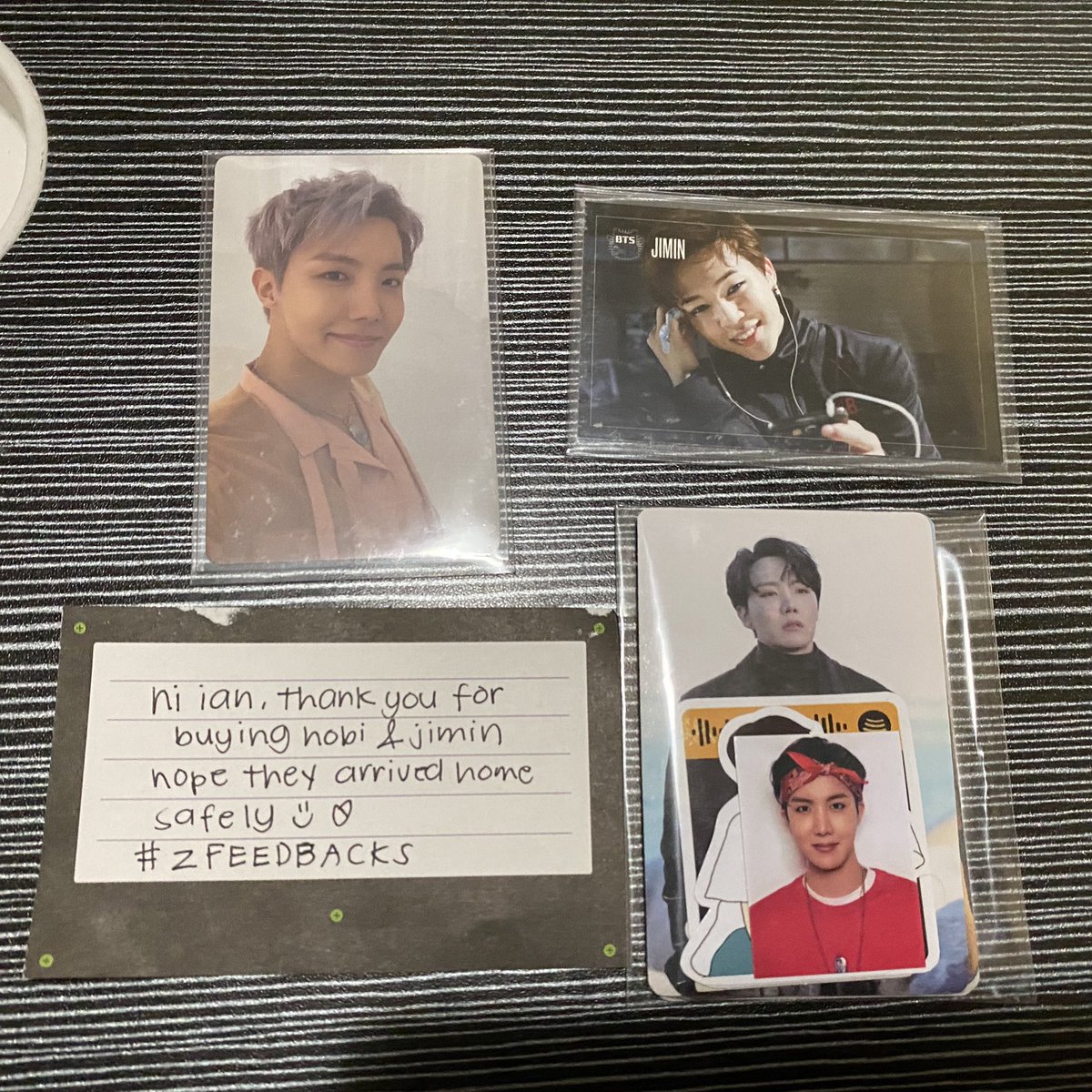 ianniecart's tweet photo. β hobi & jimin mails ! #ianmails π
hobi and jimin arrived safely ! thank you so much also for the freebies as well, till our next transaction ! #zFEEDBACKS @sinscart_ π https://t.co/HYyrLpA9oy