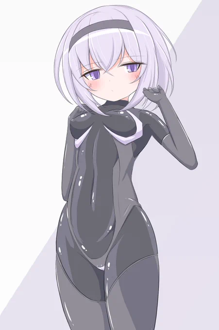 絵554号「ぴっちりスーツさん」
QPD(急に ぴっちりスーツのおっぱいしっかりめな女の子を デザインしたくなったので) 