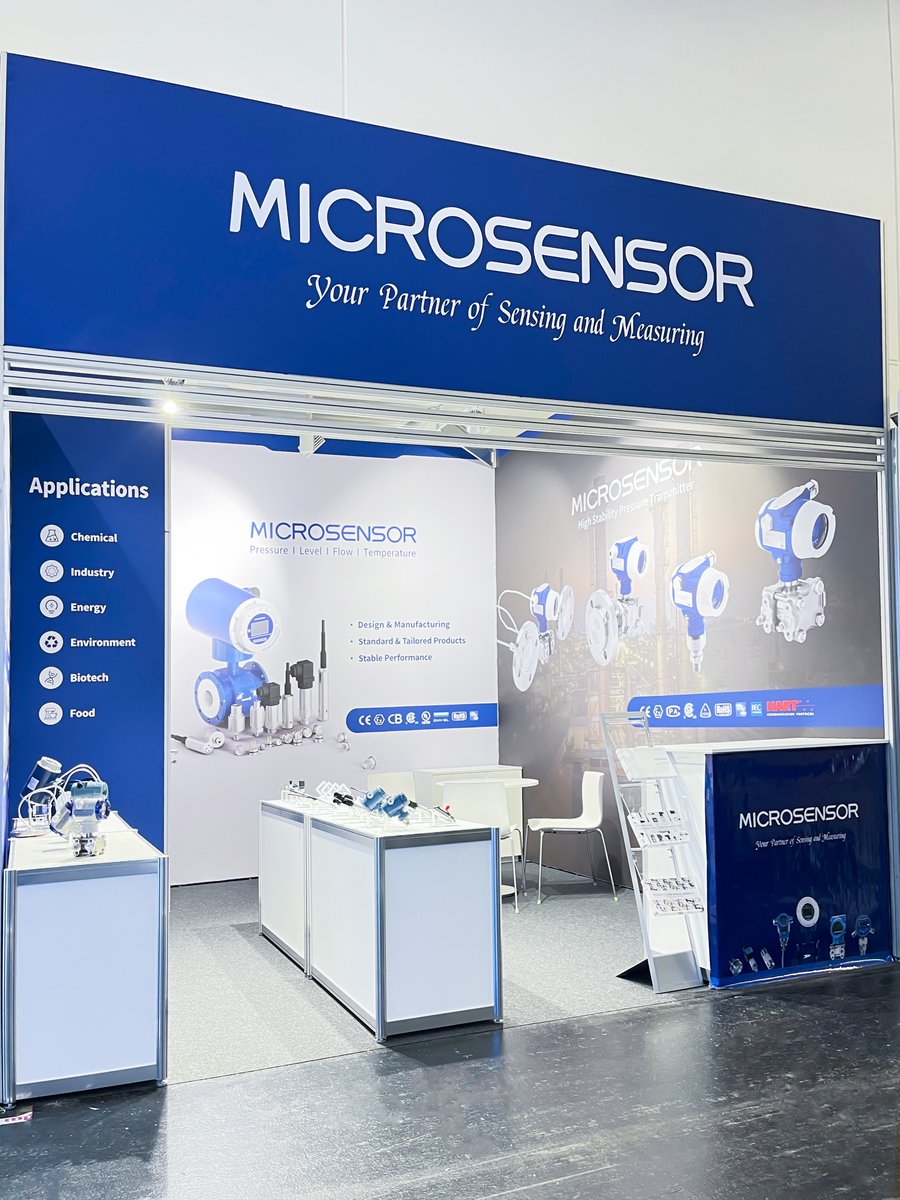 MicroSensorHome's tweet image. Here comes the Achema 2022.
Booth No. Hall 11.1-A80
We are ready to see you. #pressuretransmitter #industrialprocess #pressuresensor #achema2022