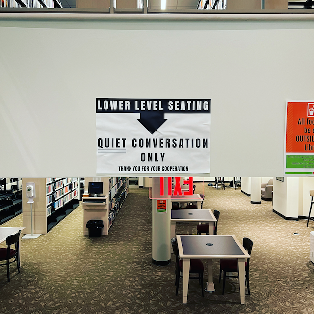 disquiet's tweet image. #LibrarySignage