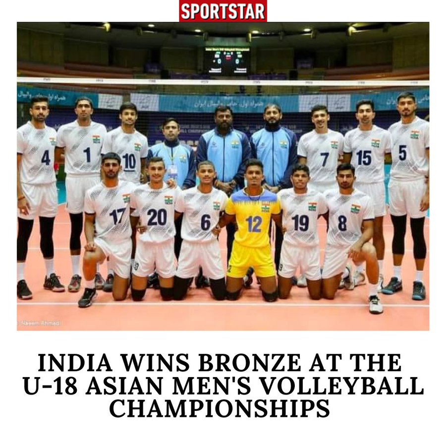 India Defeats South Korea To Win Bronze In Asian Men S U18 Volleyball Championship 22 Sportstar