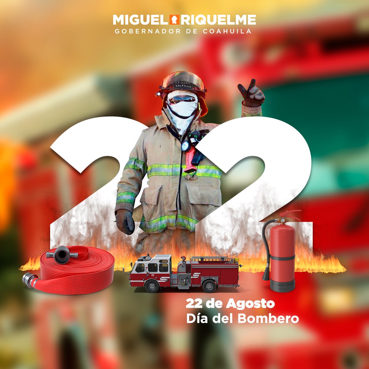 👨🏻‍🚒👩🏽‍🚒 Este día quiero destacar la heroica labor del cuerpo de bomberos de Coahuila, siempre presentes ante cualquier emergencia, entregados al 100% a su única misión: salvaguardar la vida de las personas en situaciones de riesgo. (1/2) #DiaDelBombero