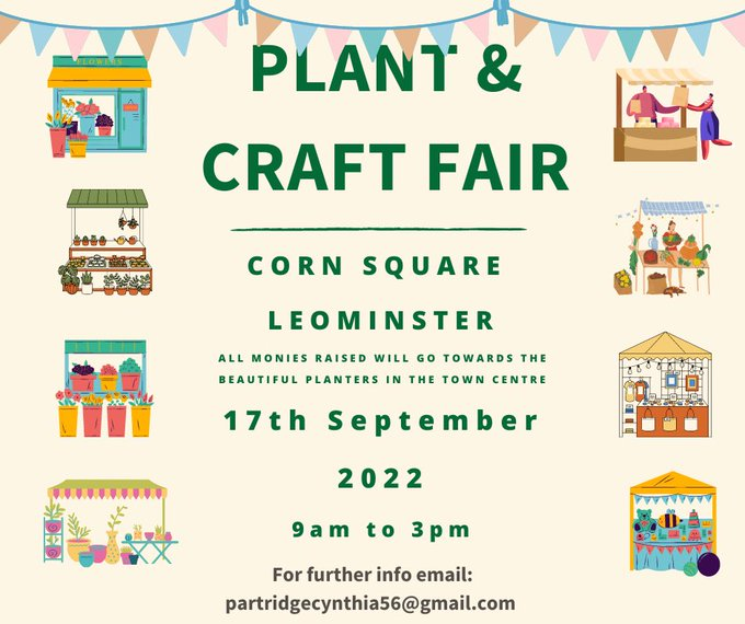 Leominster's Corn Square is going to be busy throughout September #markets #local #craft #herefordhour