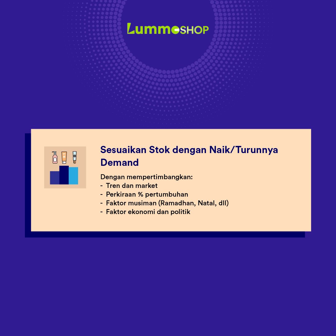 Seiring bertumbuhnya bisnis kamu (aamiin!), manajemen inventori menjadi semakin penting untuk kesehatan cashflow.

Nih, Lummi punya cheat untuk manajemen inventori, yang pastinya tanpa harus pencet ‘⬅️⬇️➡️❌⭕⭕⬅️⬇️’ atau masukin CD game-hiu!