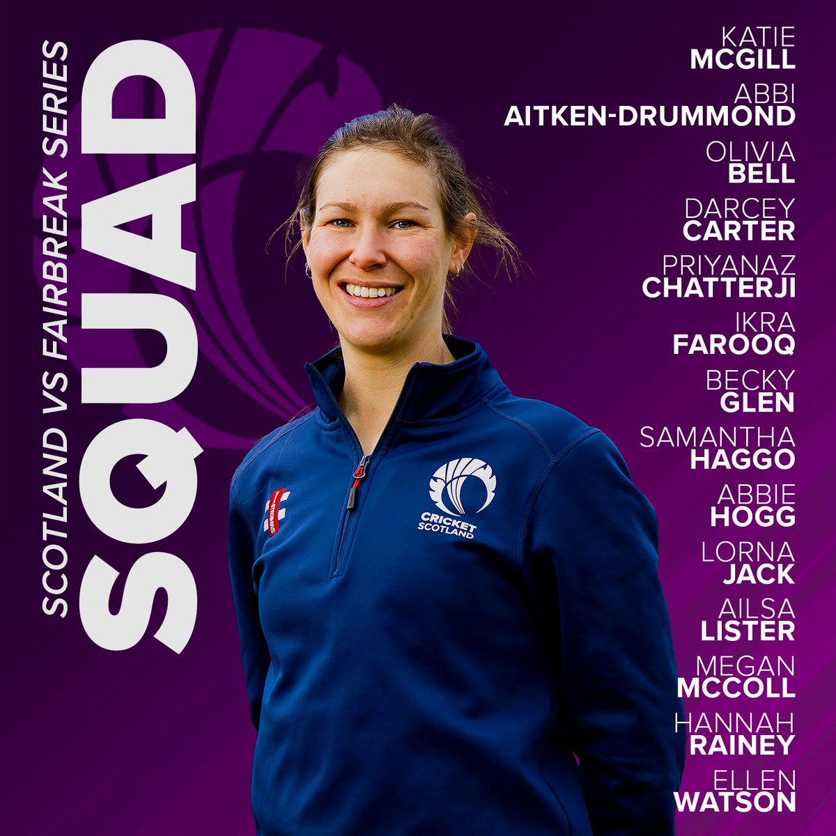 Scotland welcome @fairbreakglobal this week 🙌 3 T20s 👇 Friday 26th @ 2:30pm Sunday 28th @ 10:30am & 2:30pm 📍 @GrangeCC Edinburgh ✅ Entry is FREE Full story and squad 👇 🔗 cricketscotland.com/scotland-welco… #FollowScotland 🏴󠁧󠁢󠁳󠁣󠁴󠁿