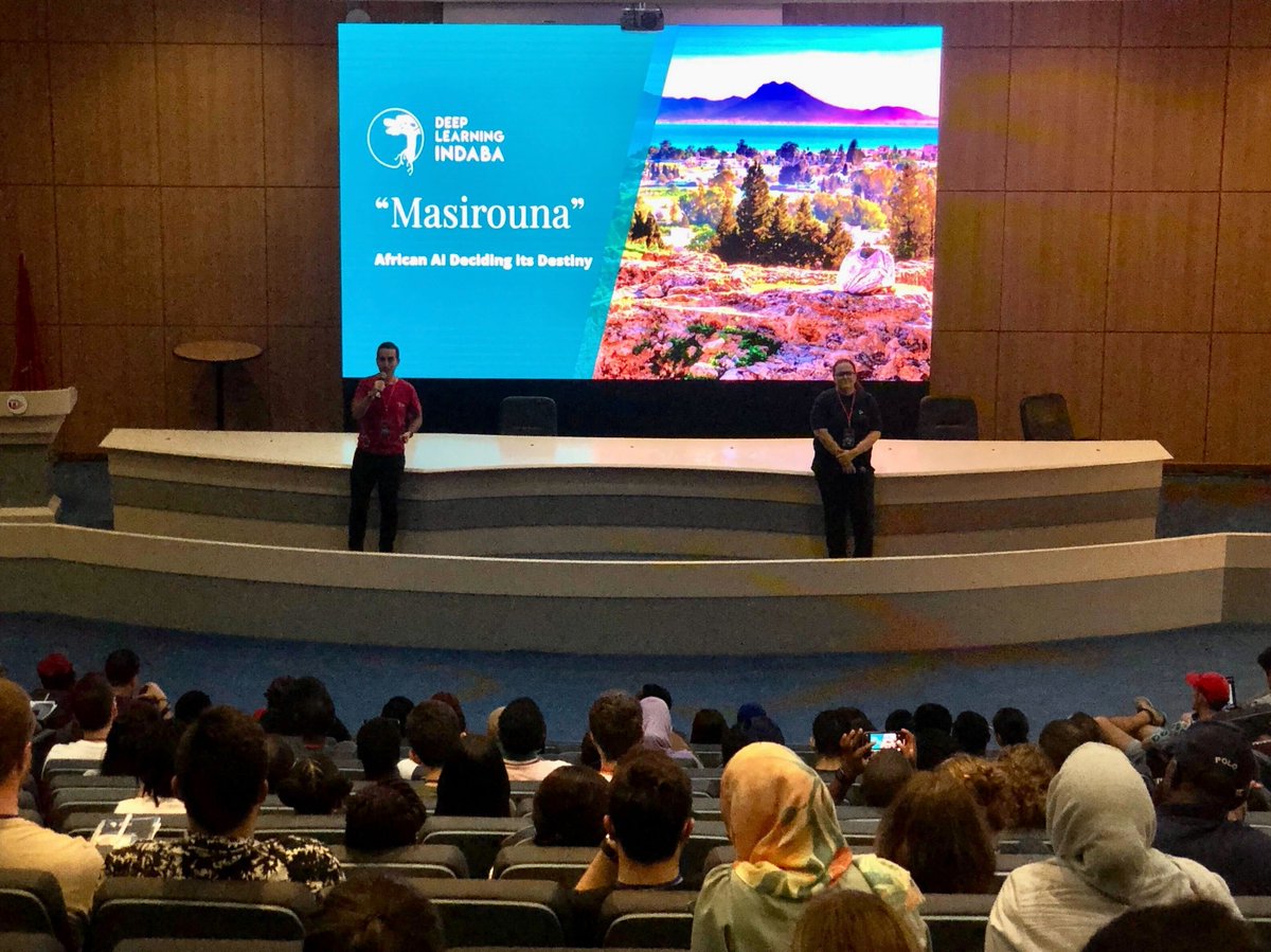 It was a very special moment to be the keynote speaker, opening <a href="/deepindaba/">Deep Learning Indaba</a>-- together with my <a href="/instadeepai/">InstaDeep</a> Co-Founder <a href="/zazouws/">Zohra Slim</a>! Almost three years since our last gathering in Kenya, the AI community is meeting in Tunisia to chart the future of Machine Learning in Africa. 🧵 1/N