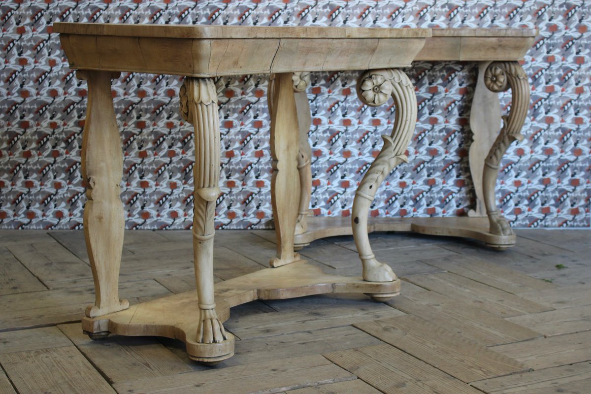 BrownriggUK's tweet photo. Good Pair of 19th Cent Italian Bleached Walnut Console Tables

https://t.co/LrvIFOaklg

#consoletable #antiqueconsoletable #walnutfurniture #pairoftables #antique #furniture https://t.co/fBeb6dmSaY