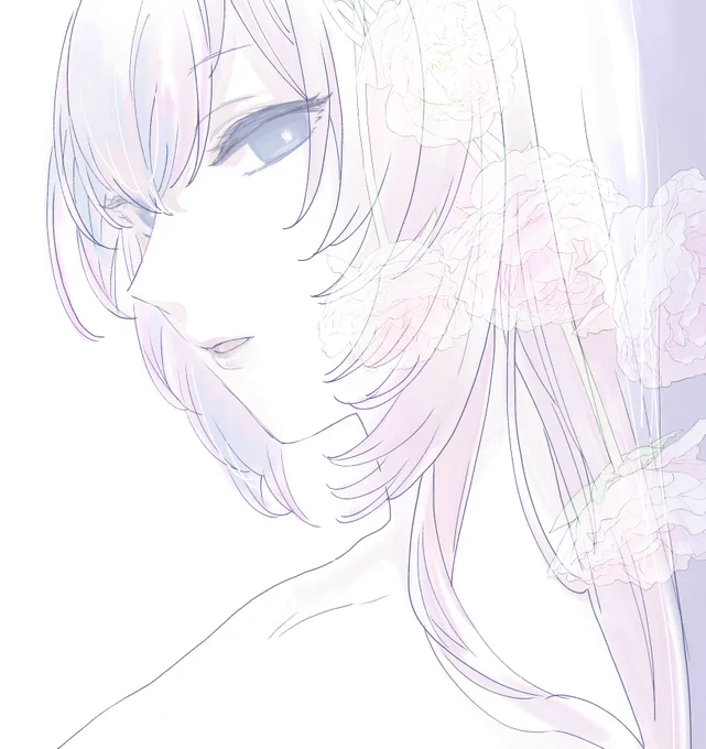 ルカさんの肌は白磁のよう 
