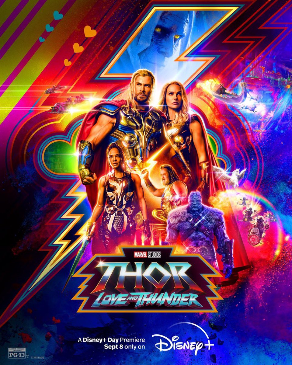 RT @DiscussingFilm: ‘THOR: LOVE AND THUNDER’ will release on Disney+ on September 8. https://t.co/RyOB7bwUCk